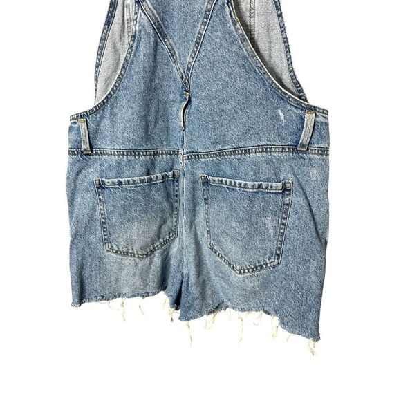 Pacsun Denim Shorts Overalls Size Large - Picture 8 of 11